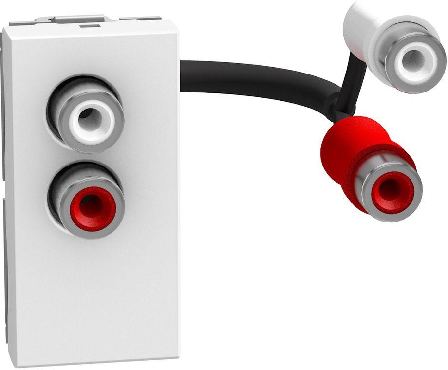 Розетка RCA аудио 1 мод. цвят Бял Light Now Bticino