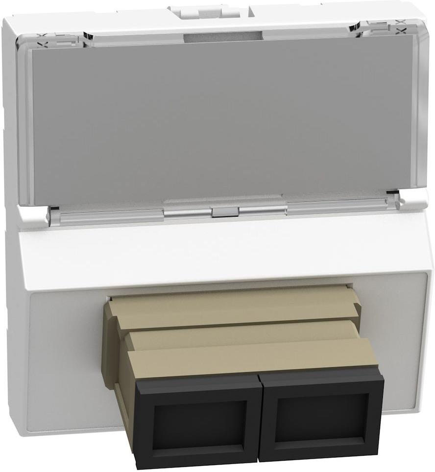 Розетка оптична 1xSCD 2 мод. цвят Бял Light Now Bticino