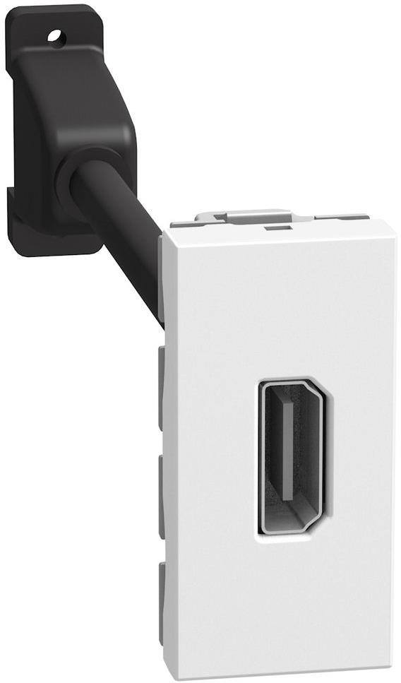 Розетка HDMI с кабел 15см 1 мод. цвят Бял Light Now Bticino