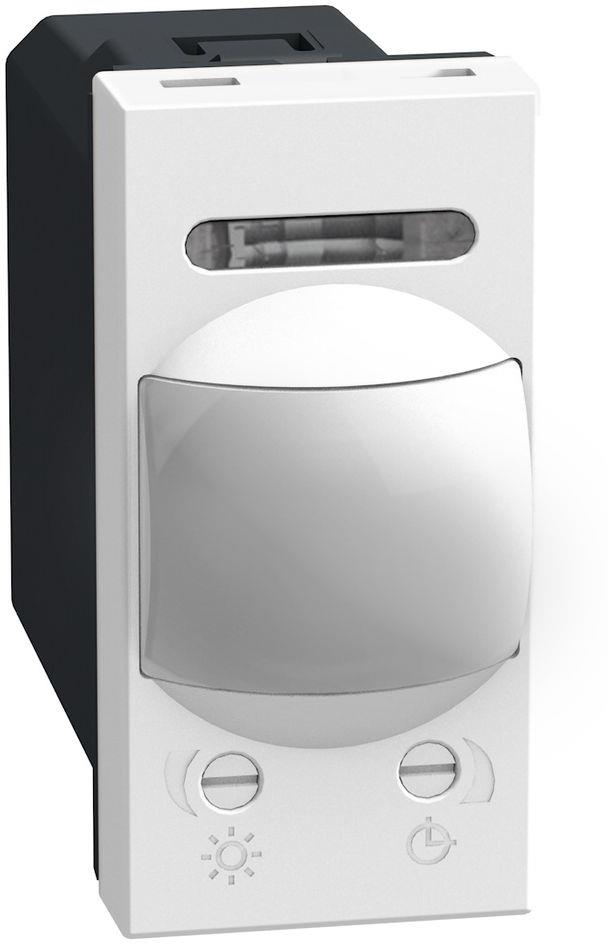 Датчик за движение PIR, 105°, обхват 6m @ h=1.2 мод., LED ≤ 50W, изисква неутрала, 1 мод. цвят Бял Light Now Bticino