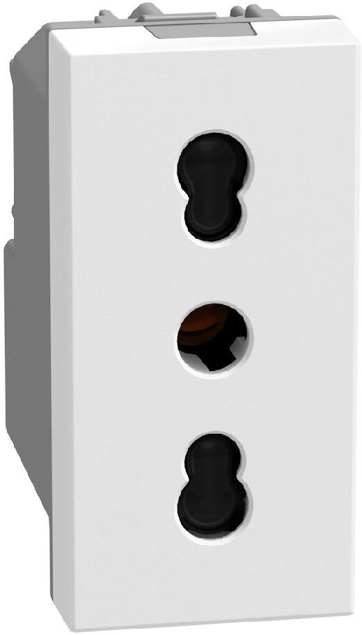 Контакт ИТАЛИАНСКИ стандарт 2P+Е 16A с детска защита 1 мод. цвят Бял Light Now Bticino