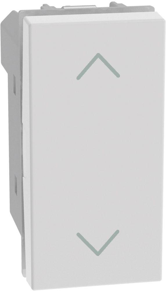 Бутон за щори 1 мод. цвят Бял Light Now Bticino