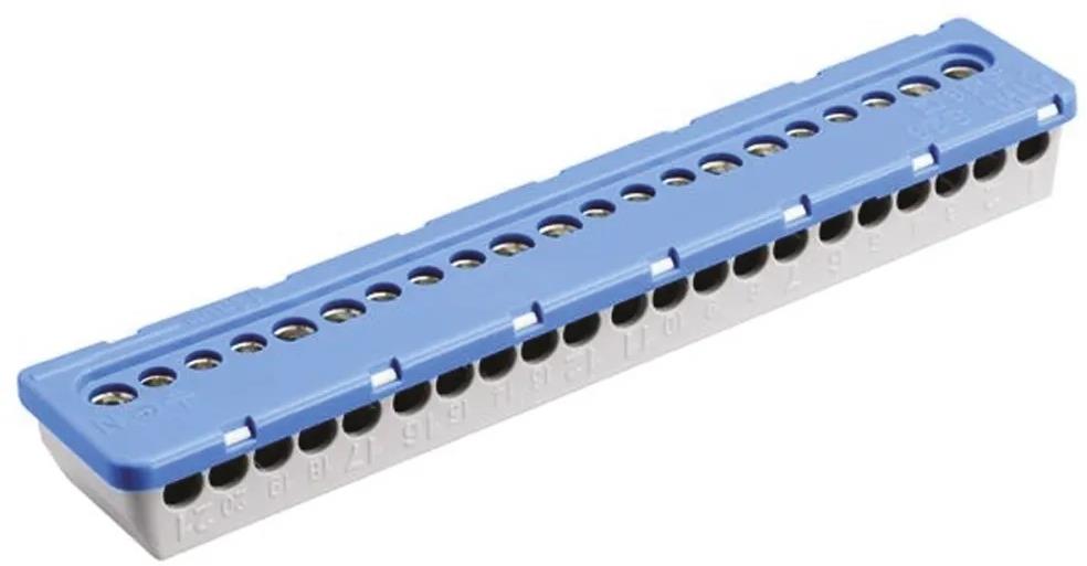 Клема изолирана СИНЯ 9x16mm²+12x6mm² 63A АВВ