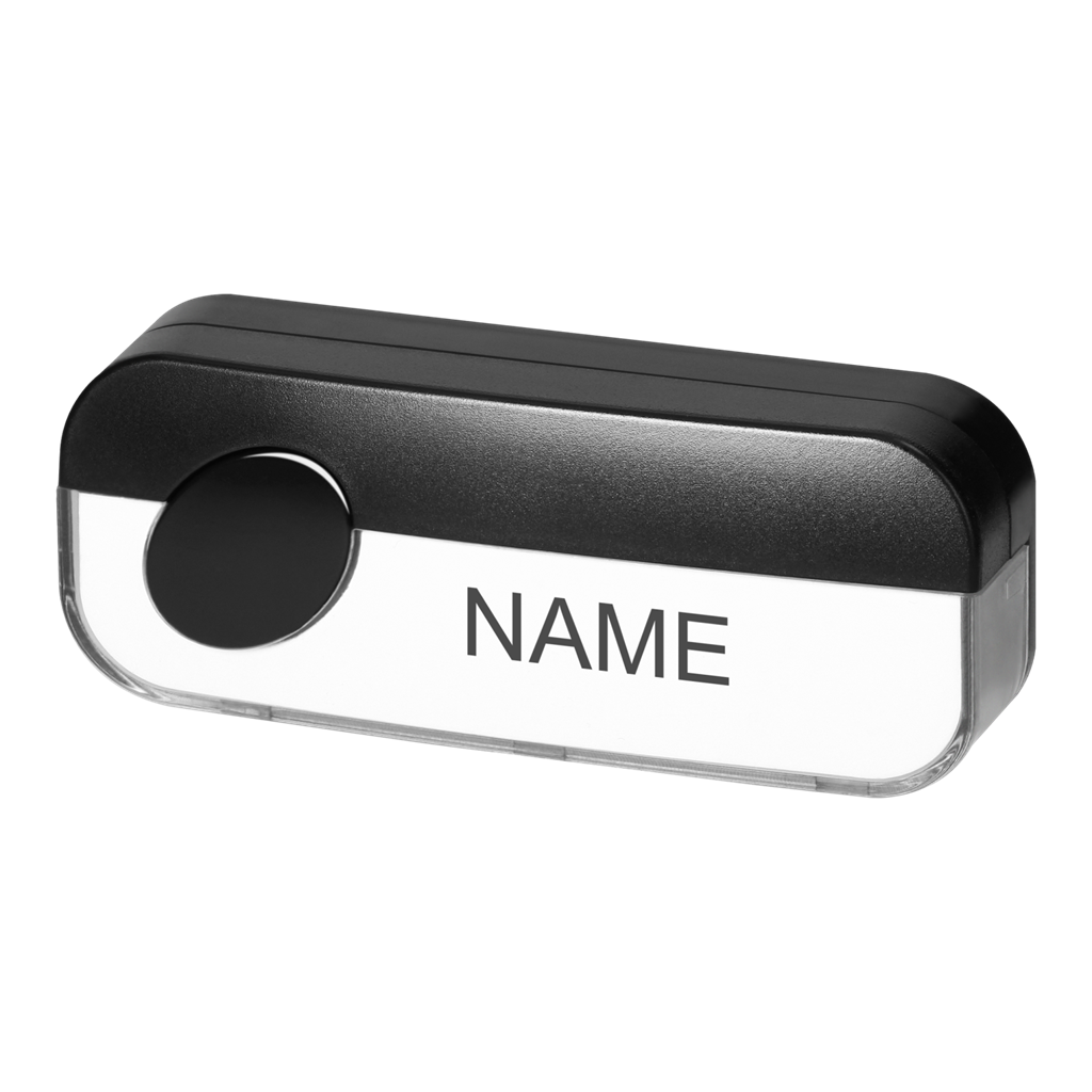 Бутон за звънец IP44 открит монтаж цвят Черен ORNO