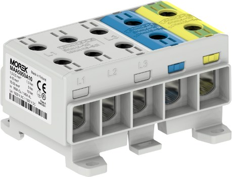 Тунелна клема L/N/E 5P 160A с 10 отвора OTL50-5x 5x1xAl/Cu 1,5-50mm² 1000V MOREK