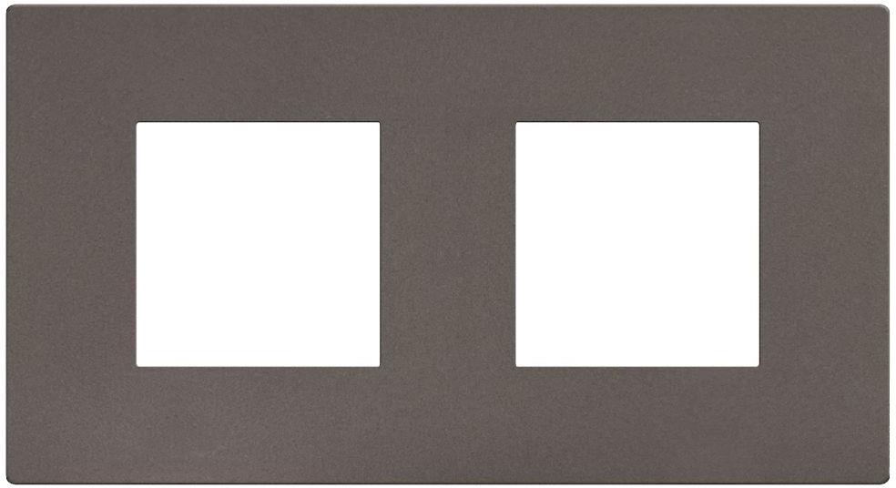 Рамка 2+2 мод. цвят Мока (Moca Stone) Light Now Bticino