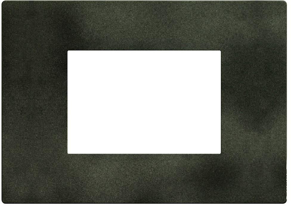 Рамка 3 мод. цвят Зелен меланж (Dark Green) Light Now Bticino