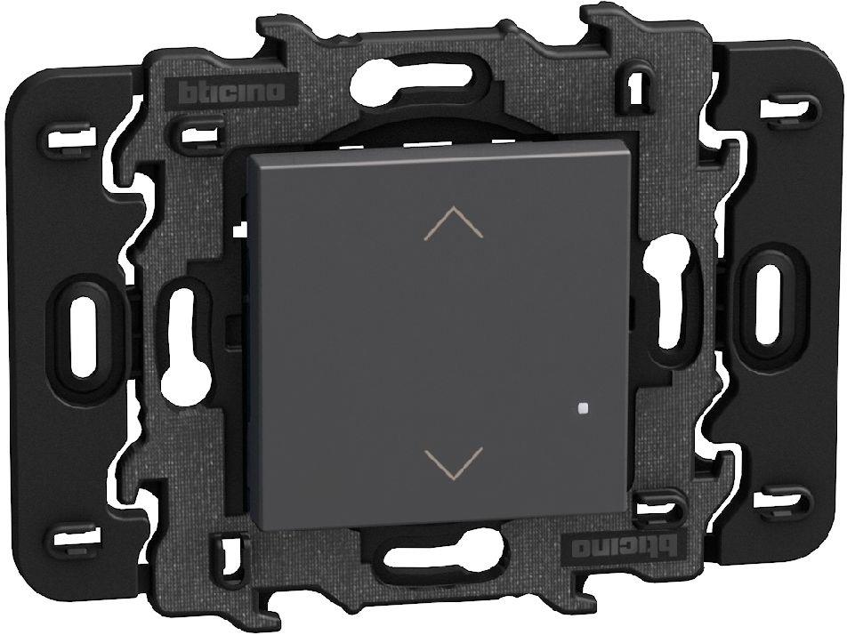 Ключ за щори БЕЗжичен с носеща рамка 2 мод. Smart с Netatmo цвят Графит Light Now Bticino