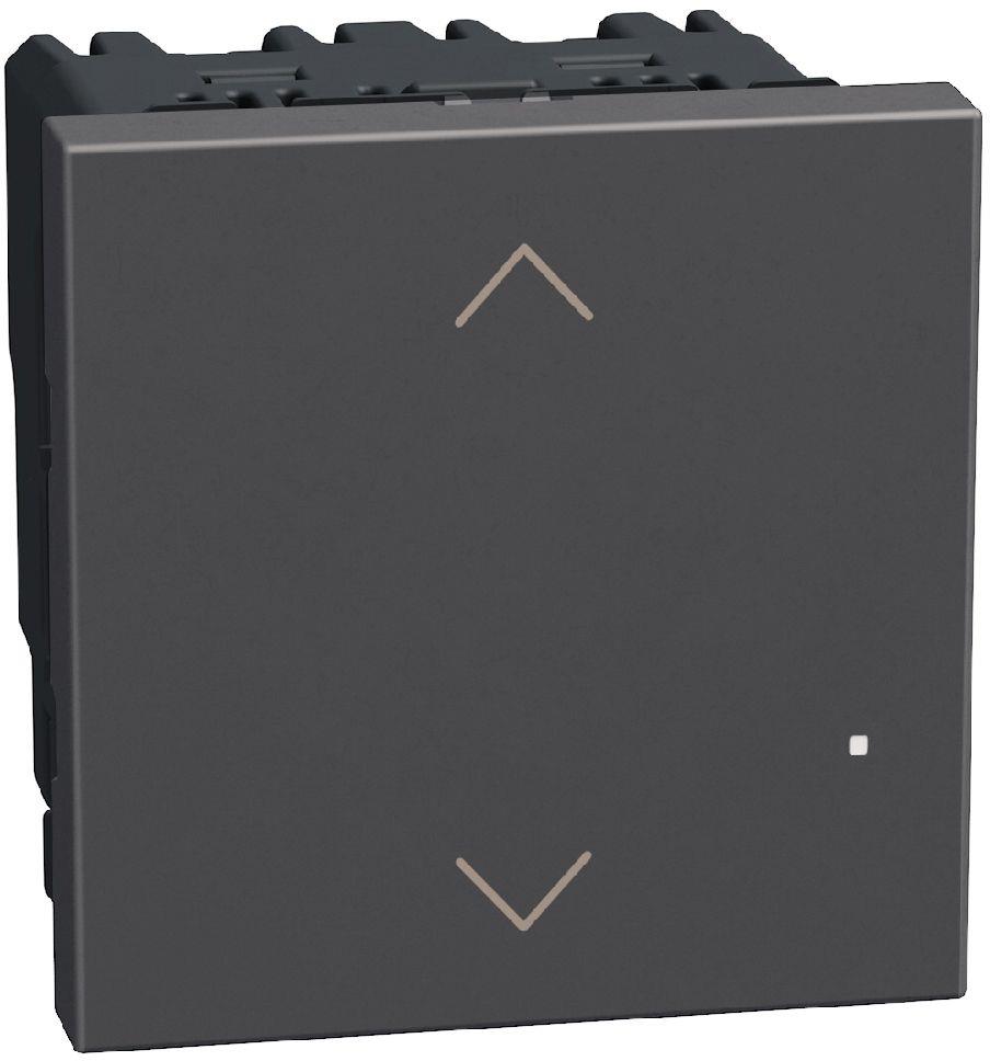 Ключ за щори ЖИЧЕН изисква неутрала 2 мод. Smart с Netatmo цвят Графит Light Now Bticino