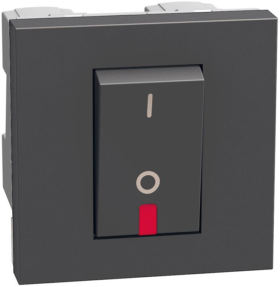 Двуполюсен ключ 32А 2 мод. цвят Графит Light Now Bticino