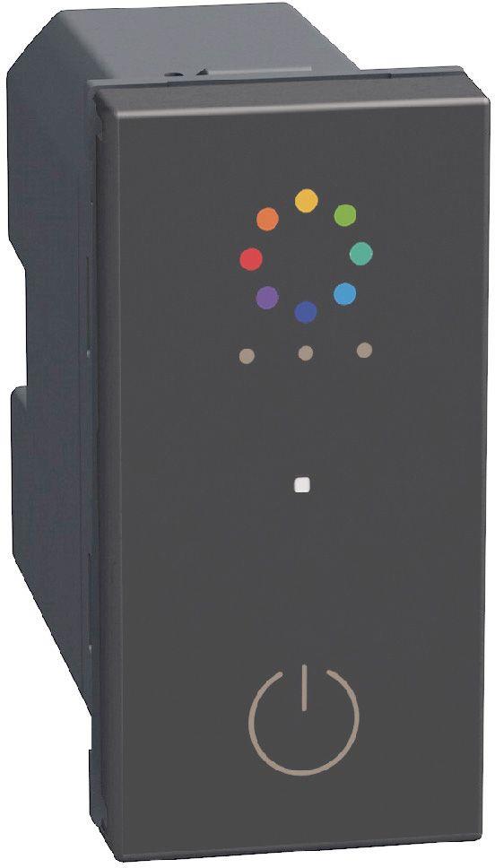 Ключ/димер RGB БЕЗжичен 1 мод. Smart с Netatmo цвят Графит Light Now Bticino