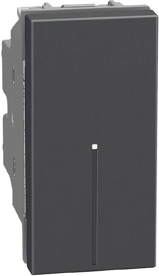 Девиаторен ключ 1 мод. аксиален цвят Графит Light Now Bticino