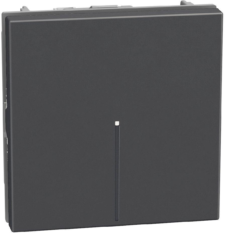 Еднополюсен ключ 2 мод. аксиален цвят Графит Light Now Bticino