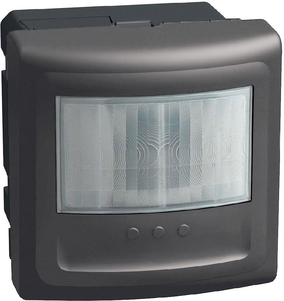 Датчик за движение PIR, 170°, обхват 8m @ h=1.2 мод., LED ≤ 100W, с ключ, без неутрала, 2 мод. цвят Графит Light Now Bticino