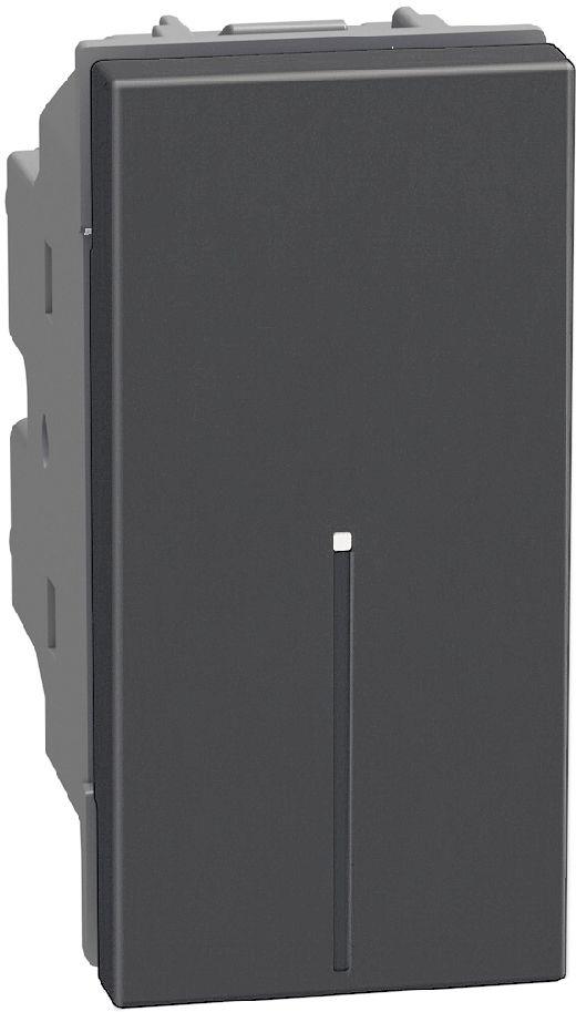 Бутон 1 мод. аксиален цвят Графит Light Now Bticino