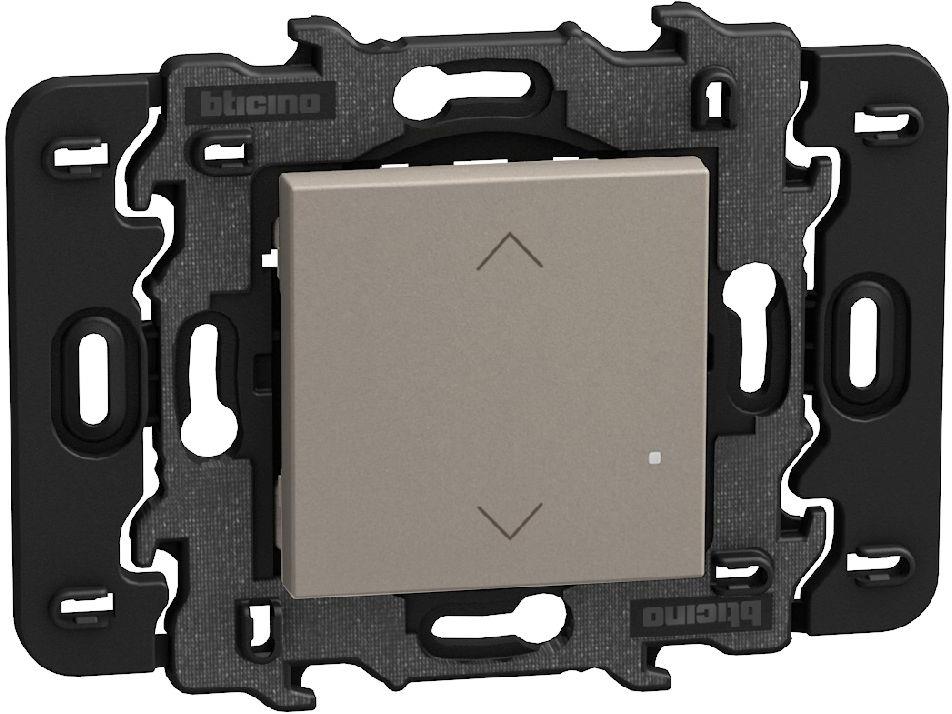 Ключ за щори БЕЗжичен с носеща рамка 2 мод. Smart с Netatmo цвят Камък Light Now Bticino