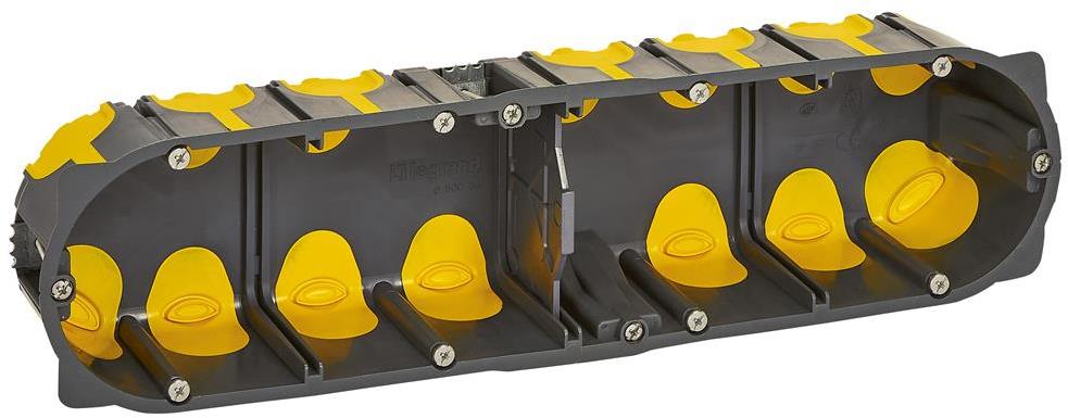 Конзолна кутия за гипсокартон 8/10 мод. дълбочина 50мм ECOBatibox с гумени мембрани Legrand