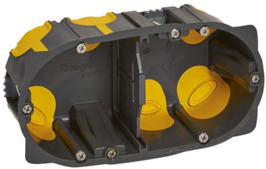 Конзолна кутия за гипсокартон 4/5 мод. дълбочина 50мм ECOBatibox с гумени мембрани Legrand