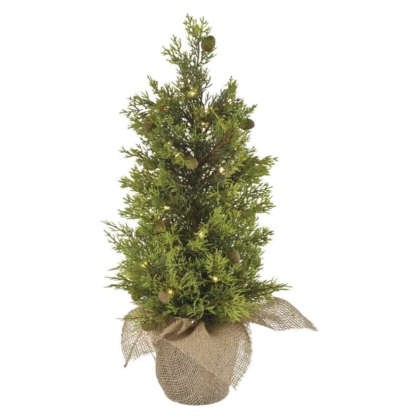Décoration sapin 50cm LED lumière chaude IP44 avec timer FIGURES EMOS, DCTW31