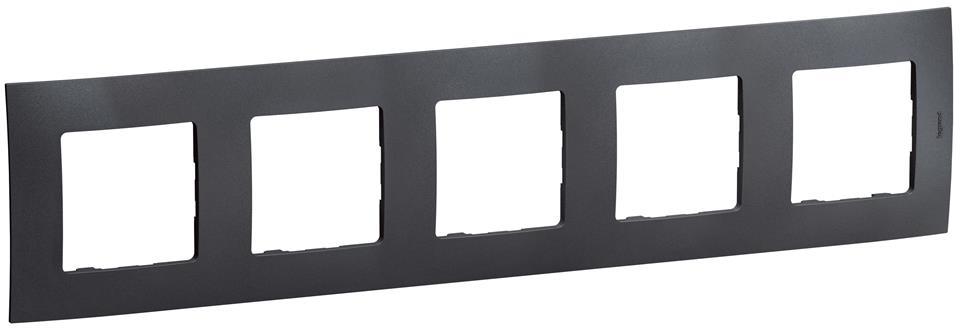 Рамка 5х цвят Тъмно сив Niloe New Legrand