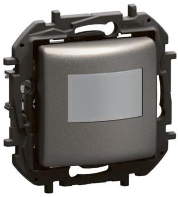 Датчик за движение PIR, 170°, обхват 8m @ h=1.2m, LED ≤ 100W, без неутрала, цвят Сив Niloe New Legrand