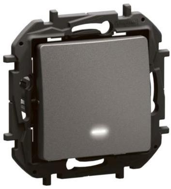 Бутон с подсветка цвят Сив Niloe New Legrand