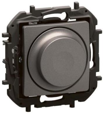 Димер ротативен R=5-300W L=5-300VA LED=5-75VA цвят Сив Niloe New Legrand