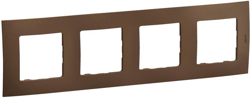 Рамка 4х цвят Бронз Niloe New Legrand