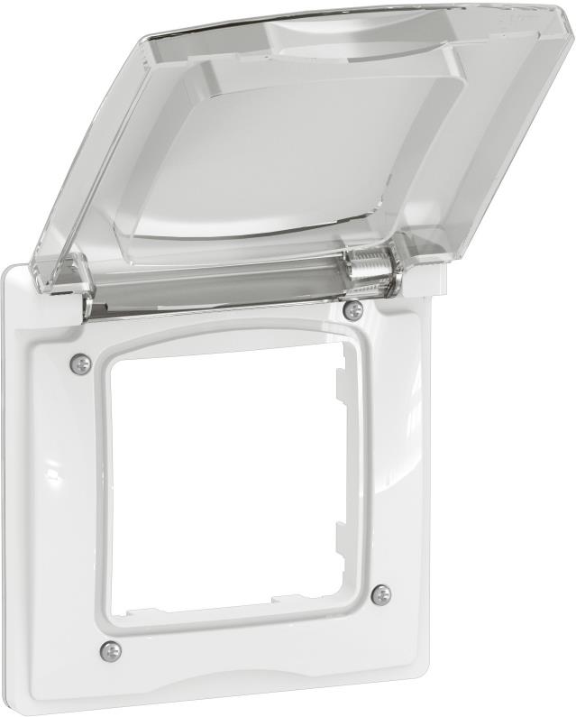 Рамка 1х с капак IP44 цвят Бял Niloe New Legrand