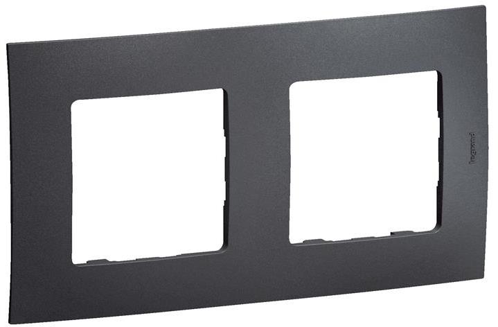 Рамка 2х цвят Тъмно сив Niloe New Legrand