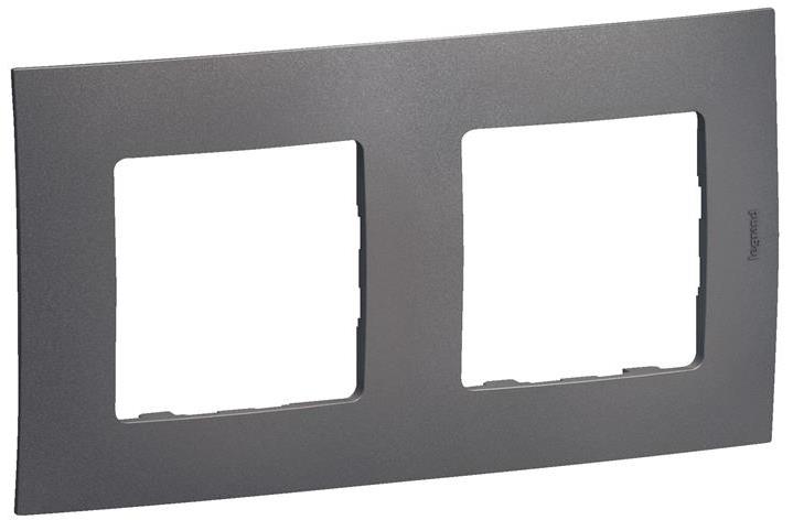 Рамка 2х цвят Сив Niloe New Legrand