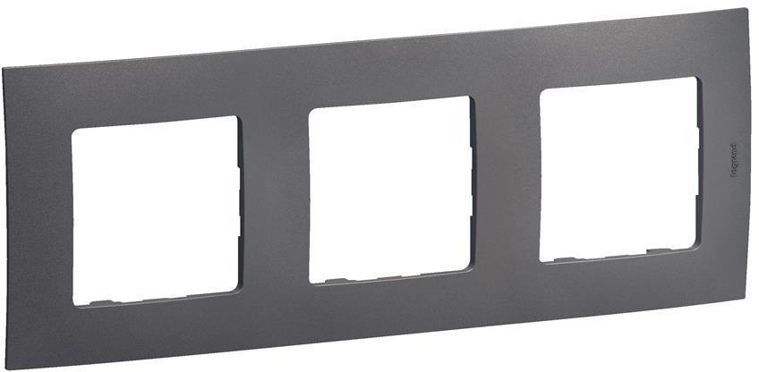Рамка 3х цвят Сив Niloe New Legrand