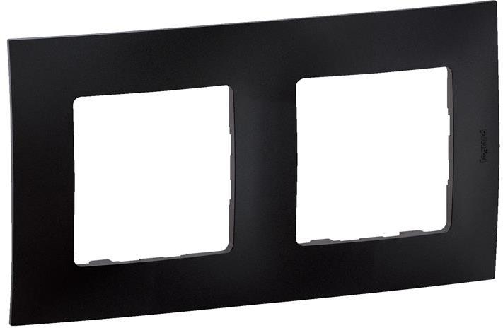 Рамка 2х цвят Черен Niloe New Legrand