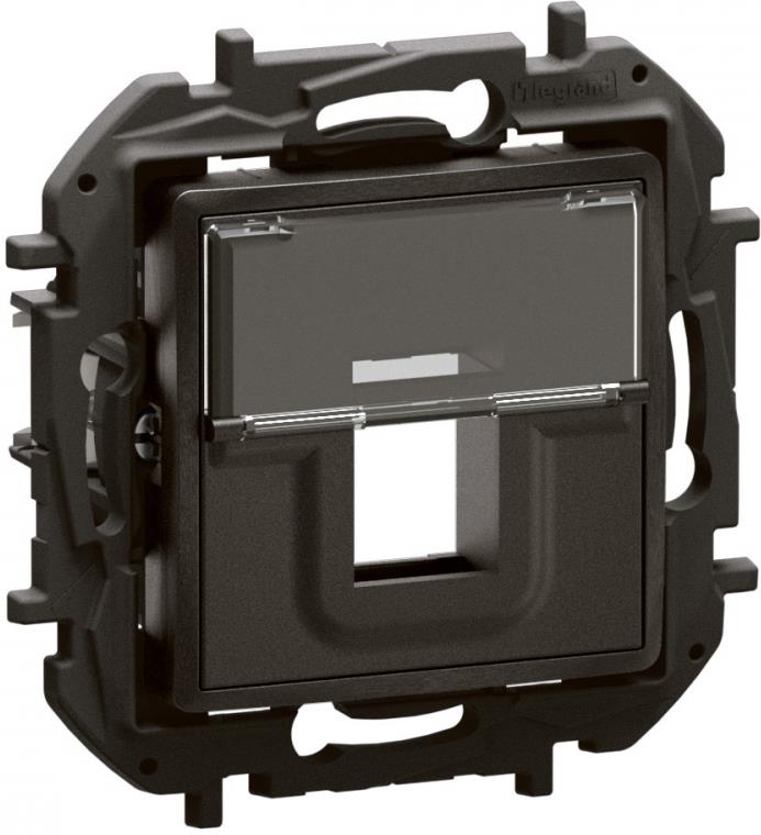 Розетка за RJ45 Keystone цвят Черен Niloe New Legrand