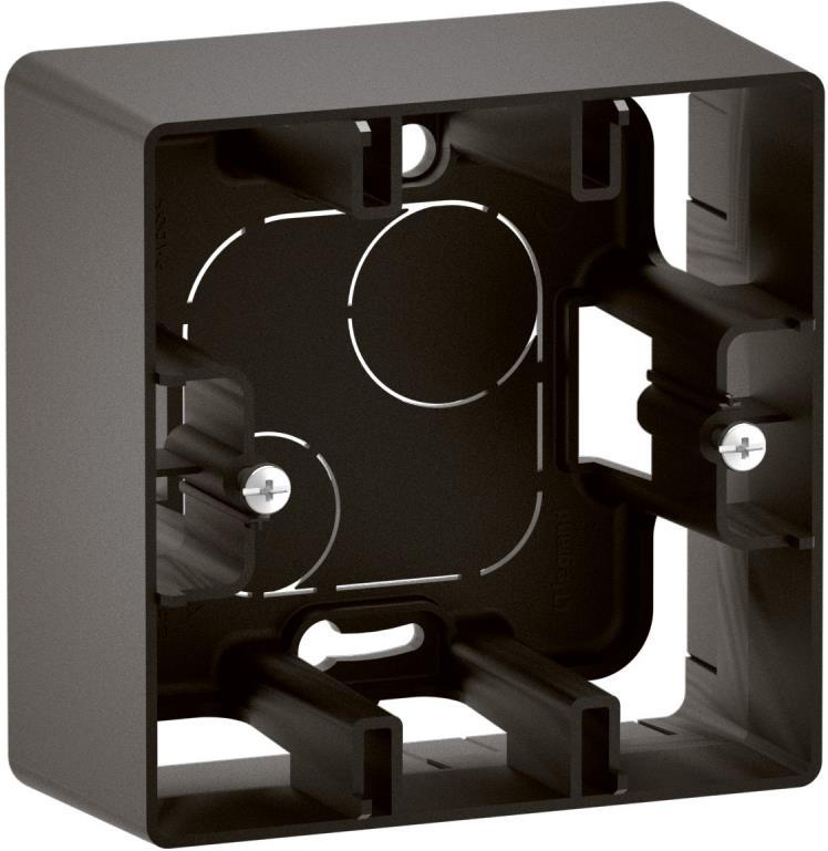 Конзола единична за открит монтаж цвят Черен Niloe New Legrand