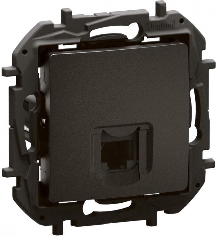 Розетка RJ11 цвят Черен Niloe New Legrand