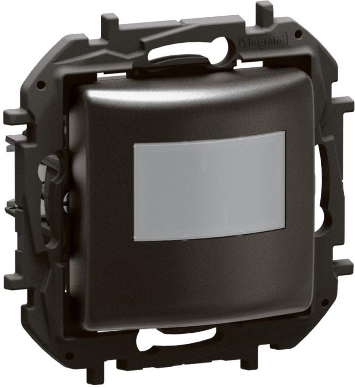 Датчик за движение PIR, 170°, обхват 8m @ h=1.2m, LED ≤ 100W, без неутрала, цвят Черен Niloe New Legrand