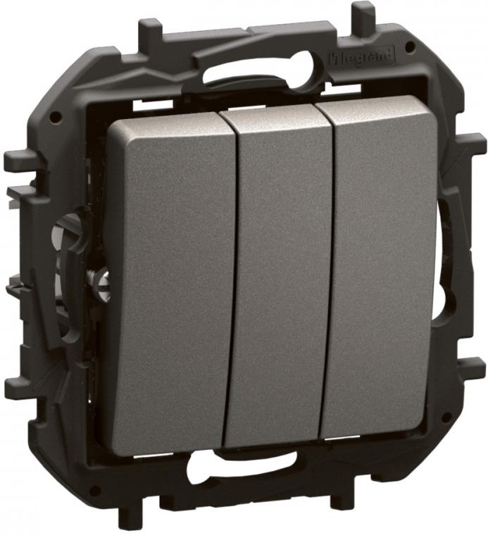 Троен ключ цвят Сив Niloe New Legrand