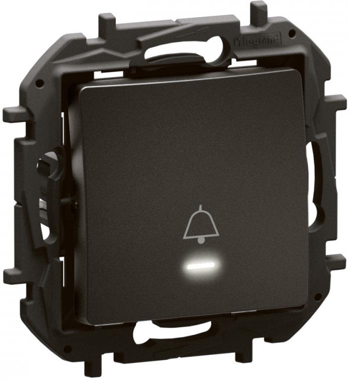 Бутон с подсветка и символ 