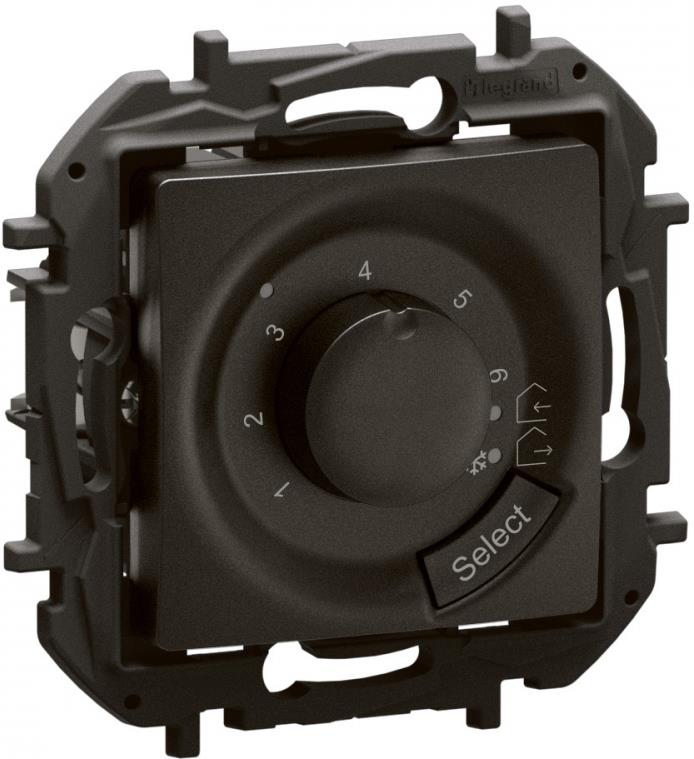 Термостат за подово отопление 7-40°C 230V max 16А цвят Черен Niloe New Legrand