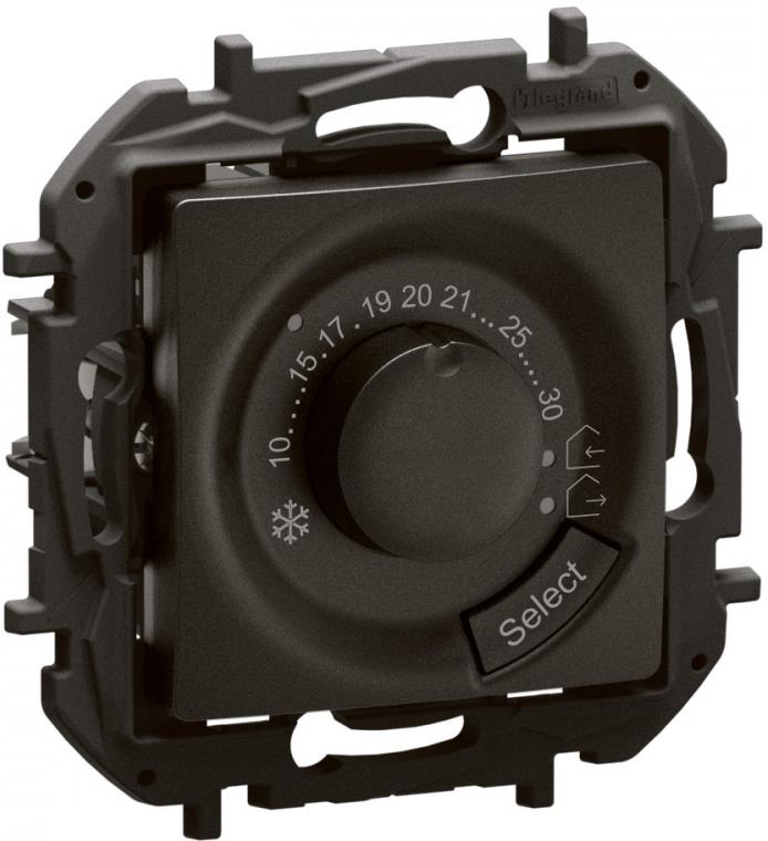 Термостат 10-30°C 230V max 8А цвят Черен Niloe New Legrand