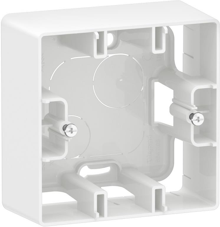 Конзола единична за открит монтаж цвят Бял Niloe New Legrand