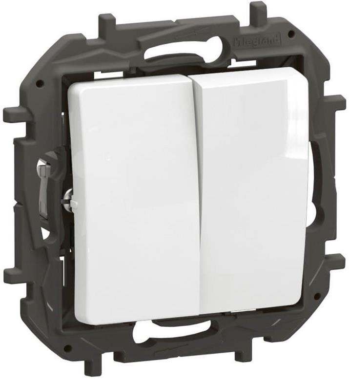 Двоен кръстат ключ 16A цвят Бял Niloe New Legrand