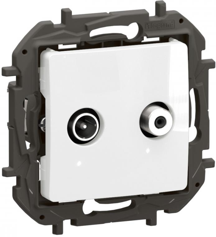 Розетка TV-SAT индивидуална 1.5dB цвят Бял Niloe New Legrand