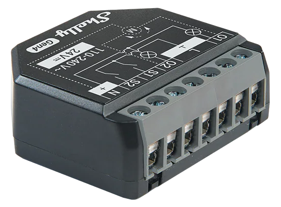 Микромодул Smart реле 2х On/Off или щори 10A изисква неутрала Shelly 2PM Gen4 - 070748