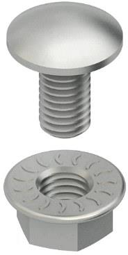 Комплект болт с гайка 10x25 HDG Niedax