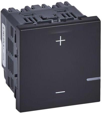 Димер бутонен R=3-400W L=3-400VA LED=3-125VA цвят Черен Mosaic Legrand 