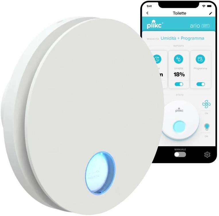 Вентилатор с Wi-Fi управление Ario W Wi-Fi ф100мм, цвят Бял, 100м3/ч, 15W, 36dB