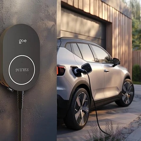 Зарядна станция за стена CORE 22.1 kW, 3P 32A, с кабел 6m и конектор Type 2, IP66 IK08, RFID Ethernet 4G, go-e