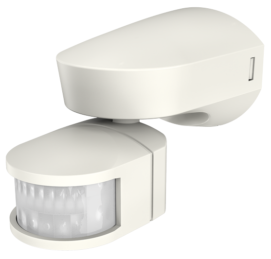 Датчик за движение PIR, за открит монтаж на стена, 180°, обхват 12m @ h=2.5m, IP55, theLuxa E180 WH Theben